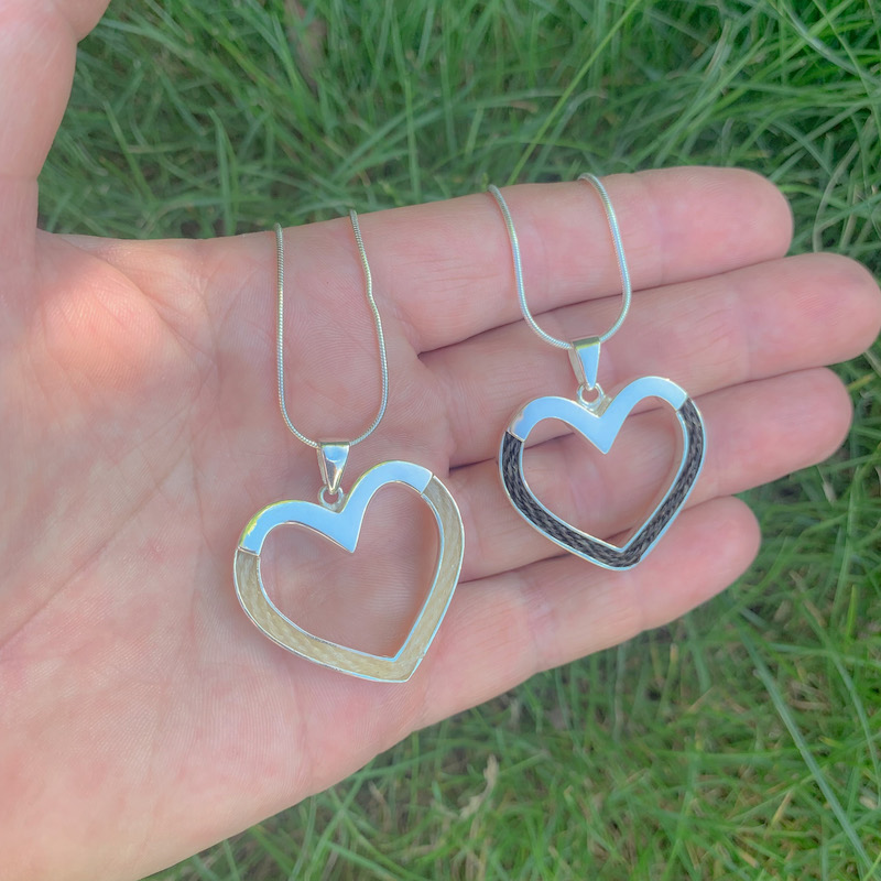 Inlaid Forever Heart Necklace