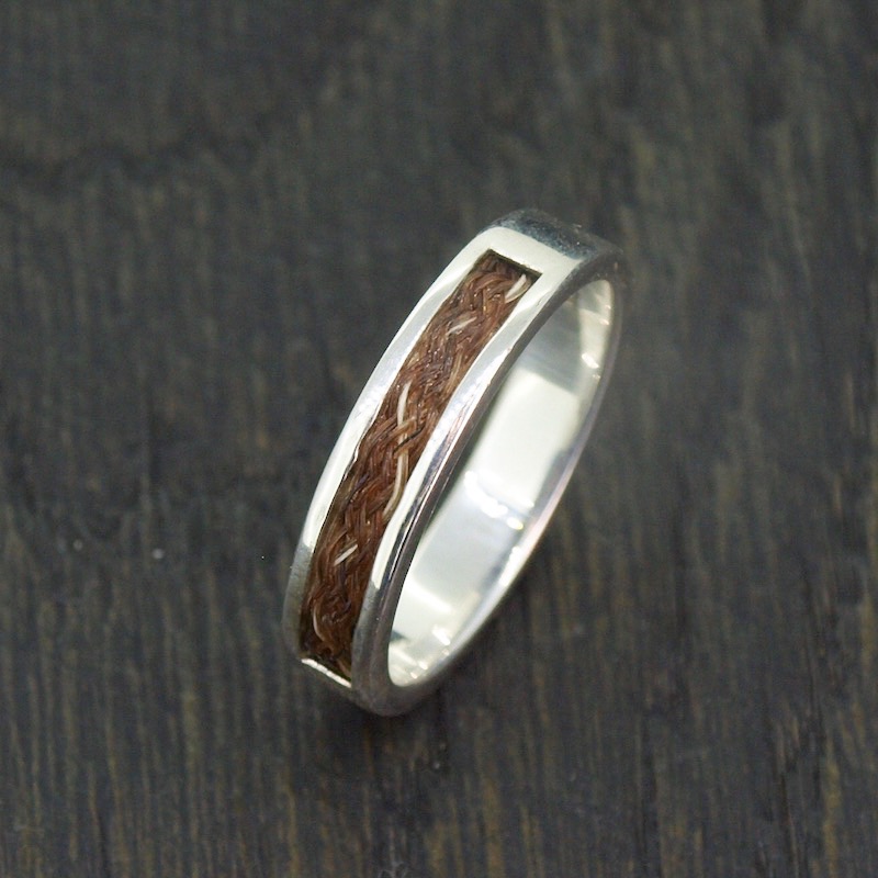 Inlaid Horsehair Ring